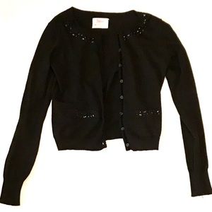 Justice Black Cardigan w Black Jewels Size (16)